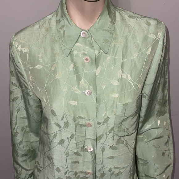 Bernard Zins Silk Linen Jacket Top 6 - Picture 2 of 12